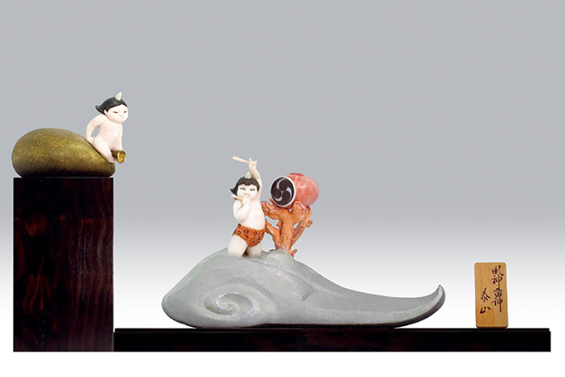 PEARL ＆ CORAL EXHIBITION ～海のキセキ～_＜前川 泰山＞風神雷神の画像