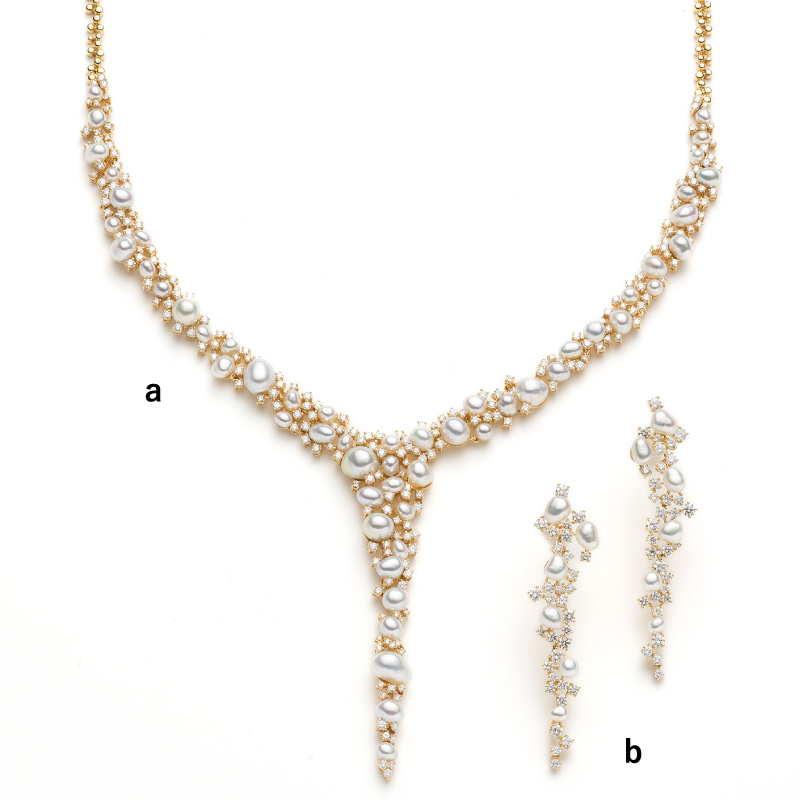 PEARL ＆ CORAL EXHIBITION ～海のキセキ～_＜森パール＞アコヤパールネックレス・ピアスの画像