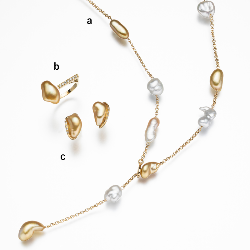 PEARL ＆ CORAL EXHIBITION ～海のキセキ～_白蝶パールネックレス・リング・ピアスの画像