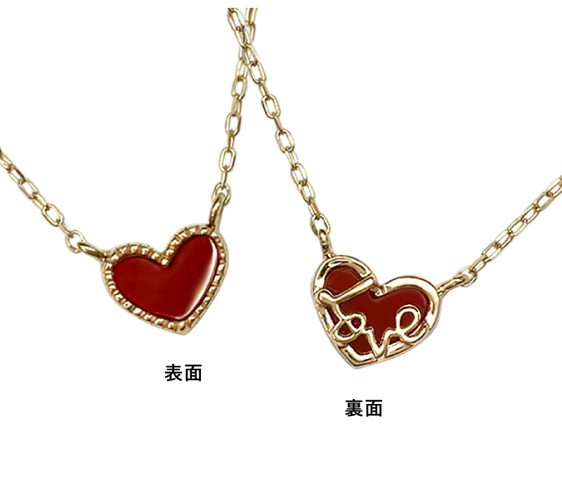 PEARL ＆ CORAL EXHIBITION ～海のキセキ～_＜キヨラクレイ＞Heart ネックレスの画像