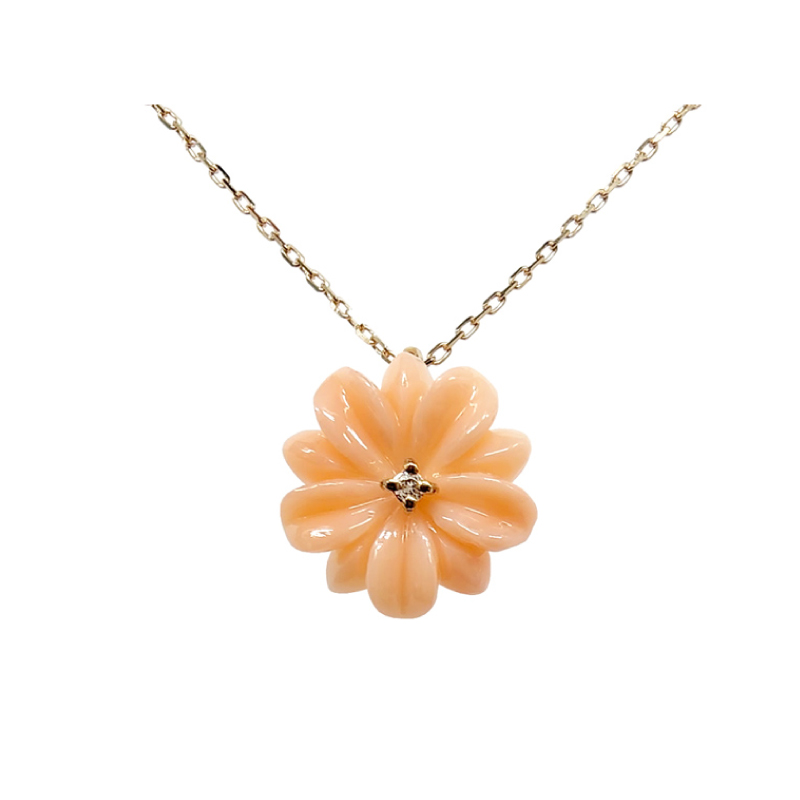 PEARL ＆ CORAL EXHIBITION ～海のキセキ～_＜キヨラクレイ＞Margaret ネックレスの画像