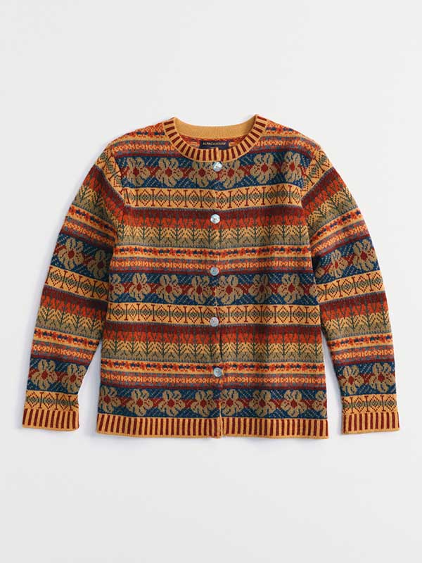 クローバーバーゲン【同時開催】クローバーフェア_＜アルパカハウス＞ジャカードカーディガンの画像