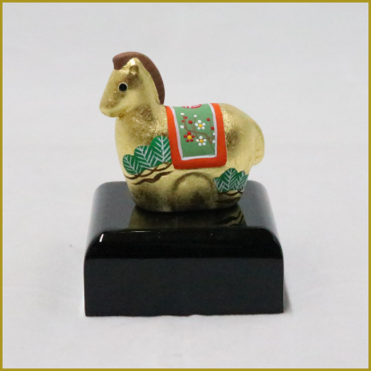 日本橋三越の迎春_＜小田益人形工房＞金彩 豆福寿の画像