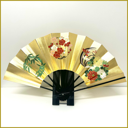 日本橋三越の迎春_＜宮脇賣扇庵＞飾舞扇「四君子」の画像