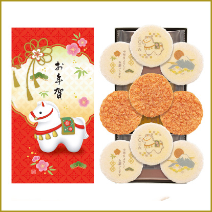 日本橋三越の迎春_＜桂新堂＞新春えびせんべいの画像