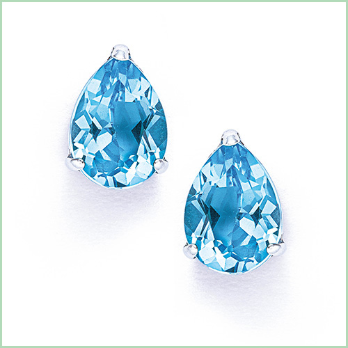 オールアクセサリーバーゲン_Ptブルートパーズピアスの画像