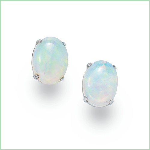 オールアクセサリーバーゲン_Ptオパールピアスの画像