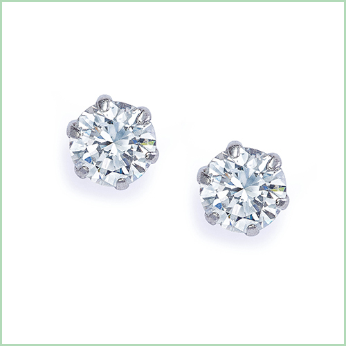 オールアクセサリーバーゲン_Ptダイヤモンドピアスの画像