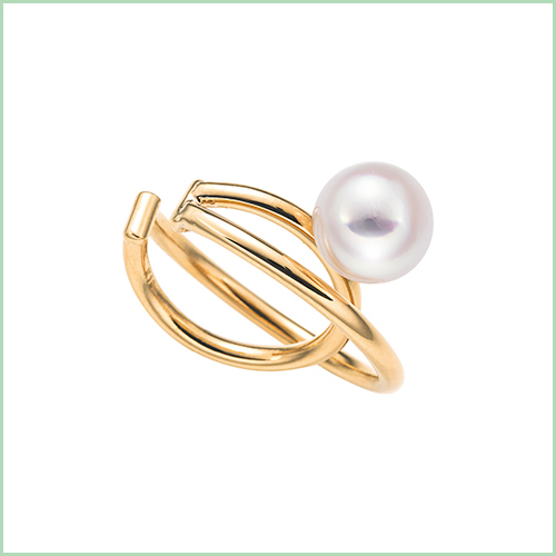 オールアクセサリーバーゲン_K18YGアコヤパールイヤーカフの画像