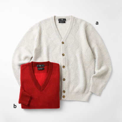 SALE メンズ＆レディースウインターファッションバザール_日本製カシミヤカーディガン・セーターの画像