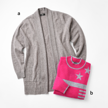 SALE メンズ＆レディースウインターファッションバザール_カシミヤカーディガン・セーター・パンツの画像