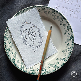 三越アンティーク&ビンテージ_【事前予約】<マムール>×カリグラファー・根岸 香津代氏によるカリグラフィーレッスンの画像