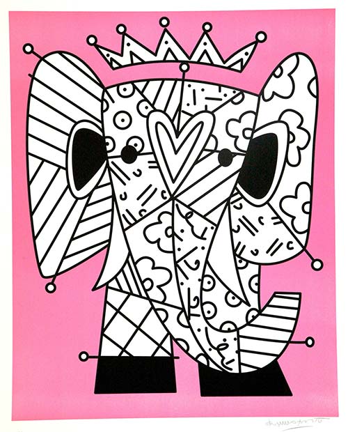 ART SAFARI_ロメロ・ブリット 「PINK ELEPHANT」の画像