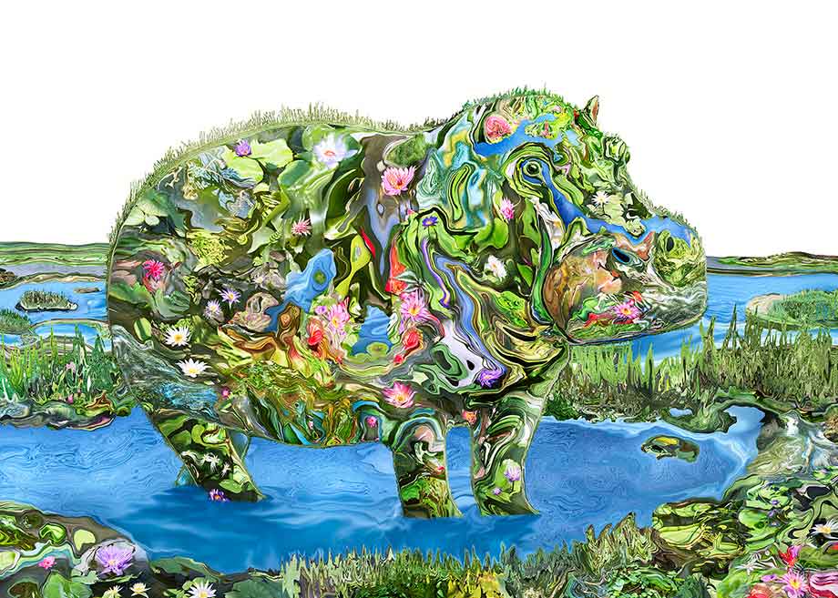 ART SAFARI_德田 竜司 「Hippopotamus」の画像