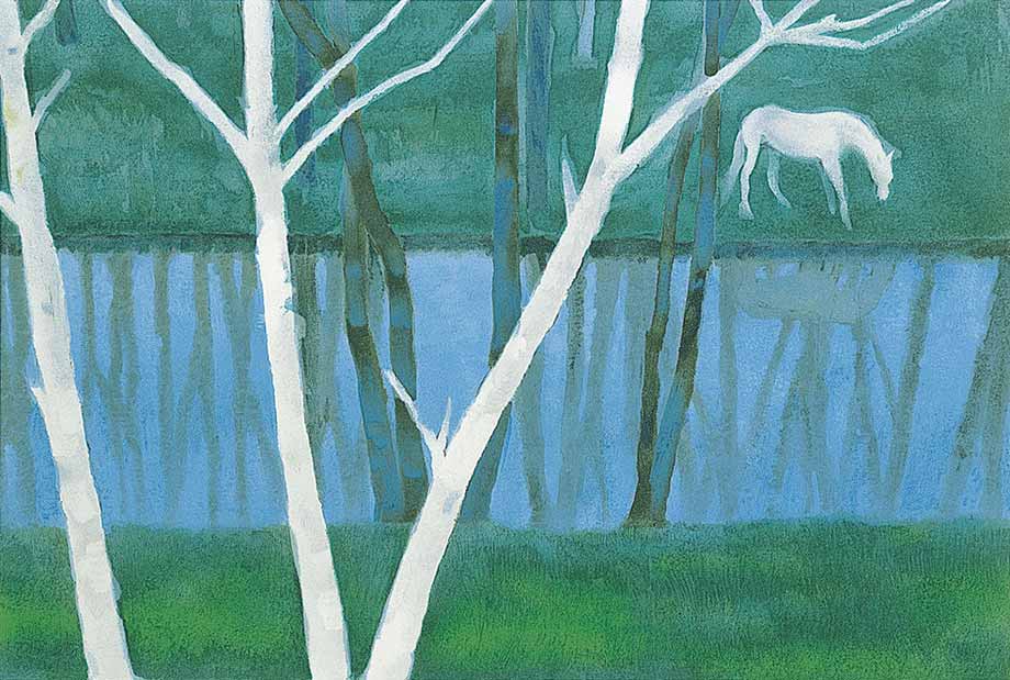 ART SAFARI_東山 魁夷 「草青む」の画像