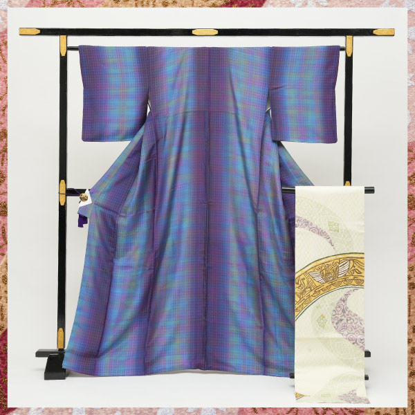三結衣展_お仕立上り小紋(袷衣仕立)・なごや帯(手開き仕立)の画像