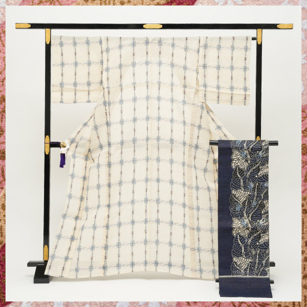 三結衣展_お仕立上り八重山上布・葛布なごや帯(手開き仕立)の画像