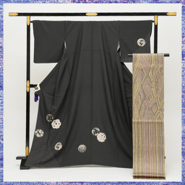 三結衣展_お仕立上りお召付下げ(袷衣仕立)・袋帯の画像
