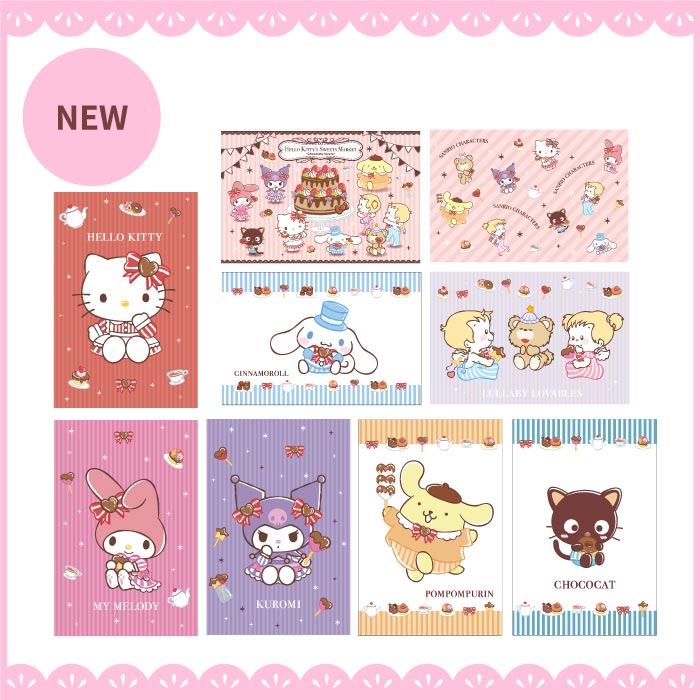 HELLO KITTY’ S SWEETS MARKET_ポストカードの画像