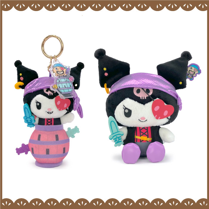 HELLO KITTY’ S SWEETS MARKET_黒ひげ×クロミぬいぐるみS・マスコットの画像