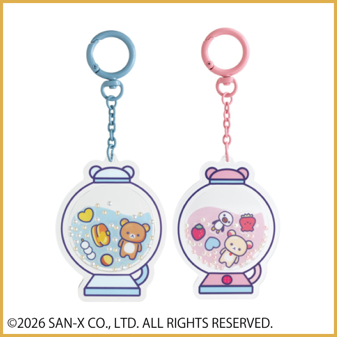 ＃くまフェス in 銀座三越 2026_シャカシャカアクリルキーホルダー(リラックマ・コリラックマ)の画像