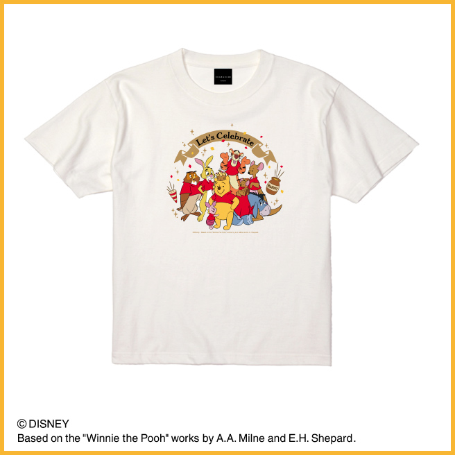 「くまのプーさん」原作デビュー100 周年 DISNEY WINNIE THE POOH FESTIVAL in 銀座三越_キッズTシャツ　バニラホワイト プーさんの画像